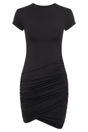 Baylee Recycled Nylon Mini Dress - Black