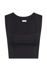 Linley Recycled Nylon Cropped Top - Black