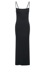 Cassie Modal Fishtail Maxi Dress - Black