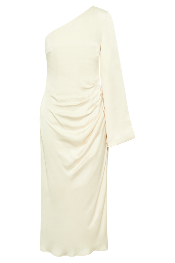 Nyomi One Shoulder Maxi Dress - Ivory
