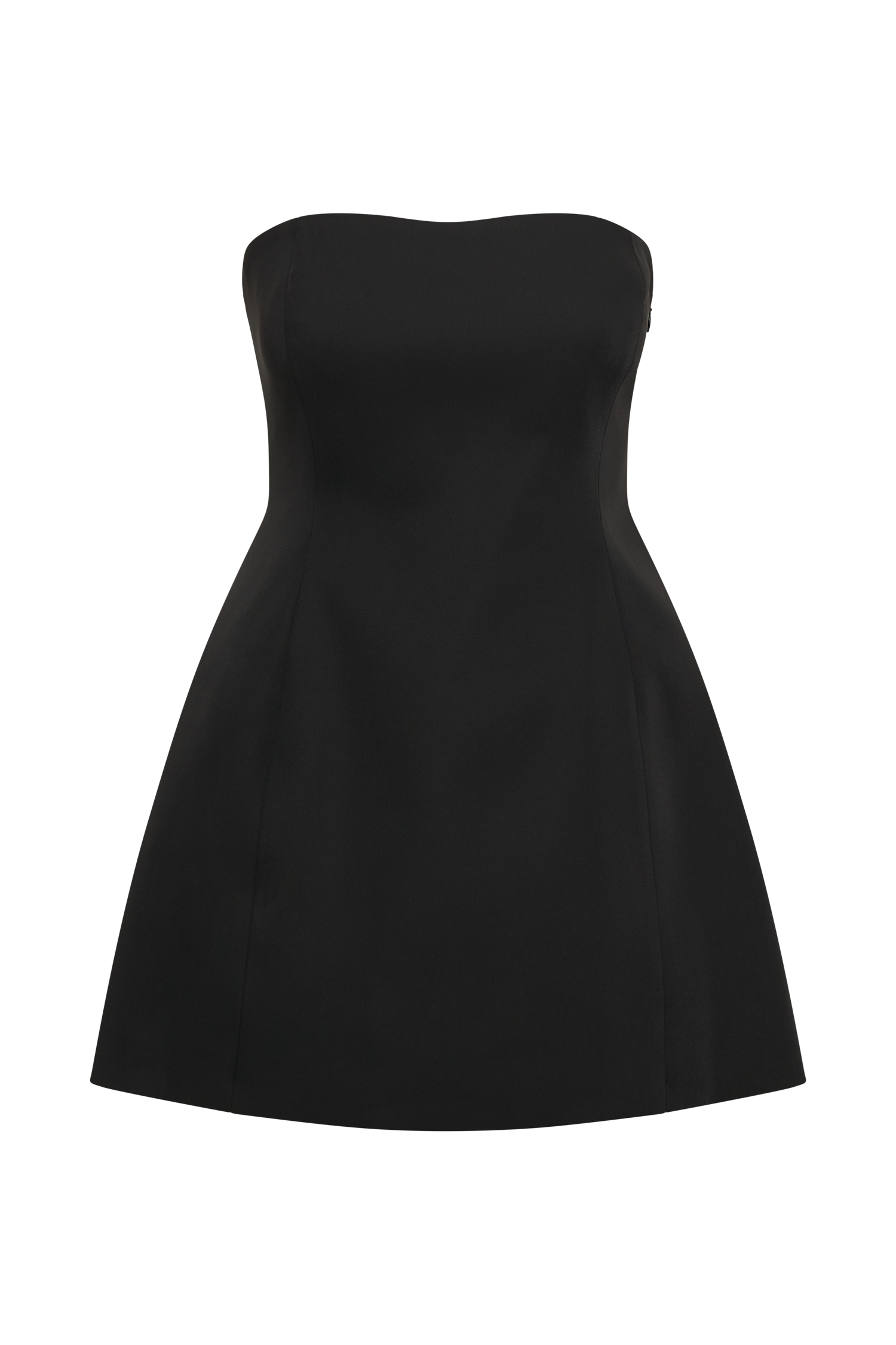 Neeka Strapless Bow Back Mini Dress - Black | MESHKI Neeka Strapless Bow Back Mini Dress - Black | MESHKI