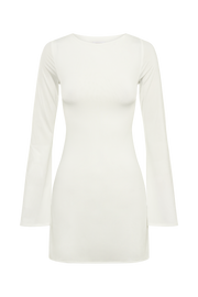 Tarna Slinky A-Line Mini Dress - White