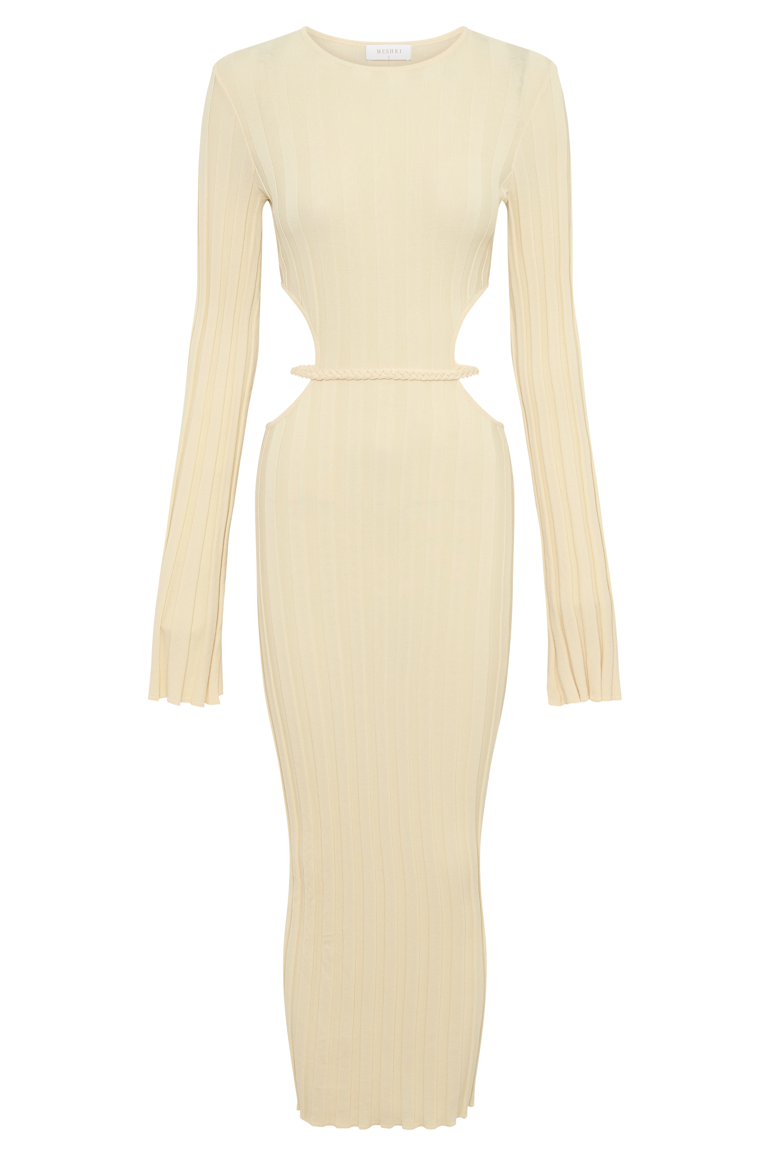 Elodie Knit Midi Dress - Cream #10