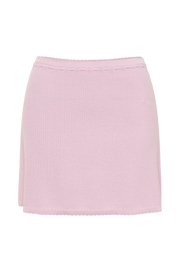 Kyra Waffle Mini Skirt - Rosewater