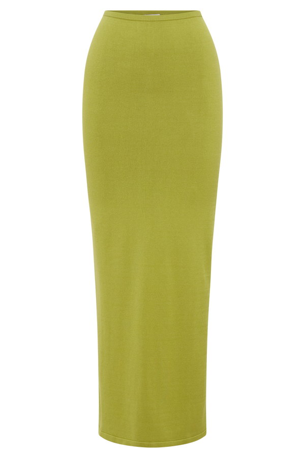 Tristan Knit Maxi Skirt - Seafoam Green