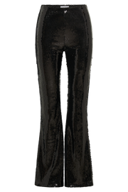 Wilma Wide Leg Sequin Pants - Black
