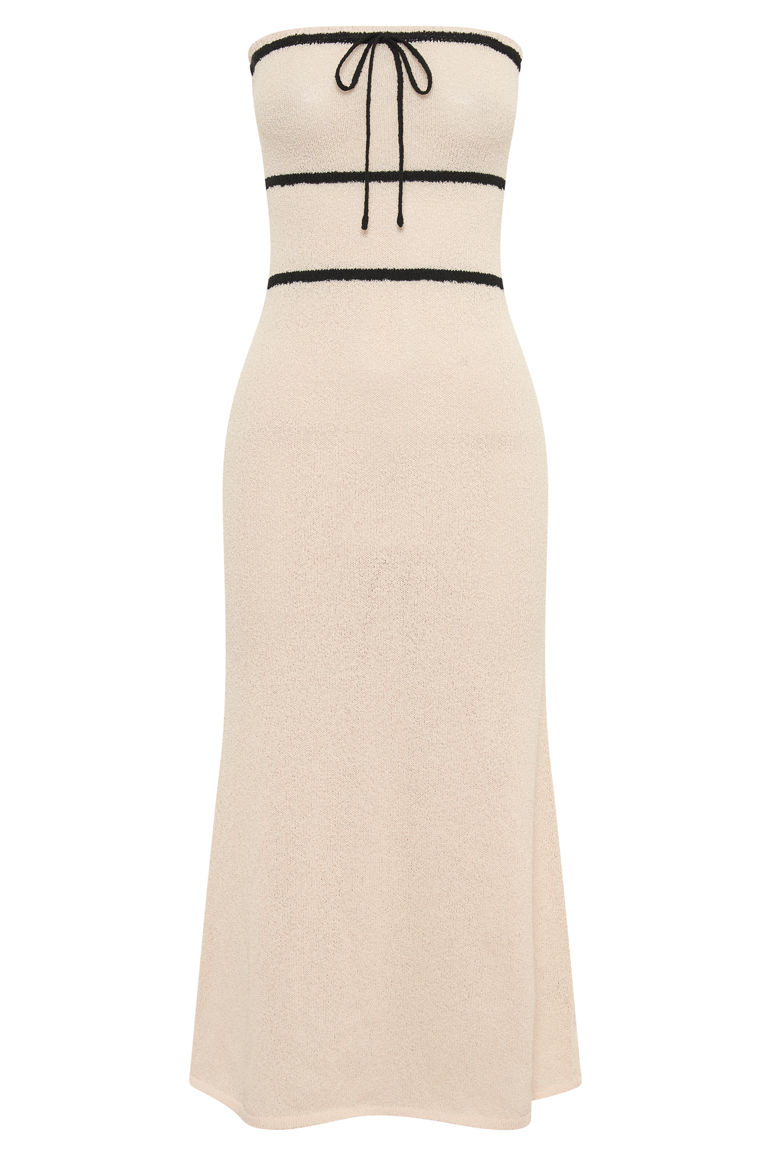 Dawn Strapless Knit Midi Dress - Cream #8