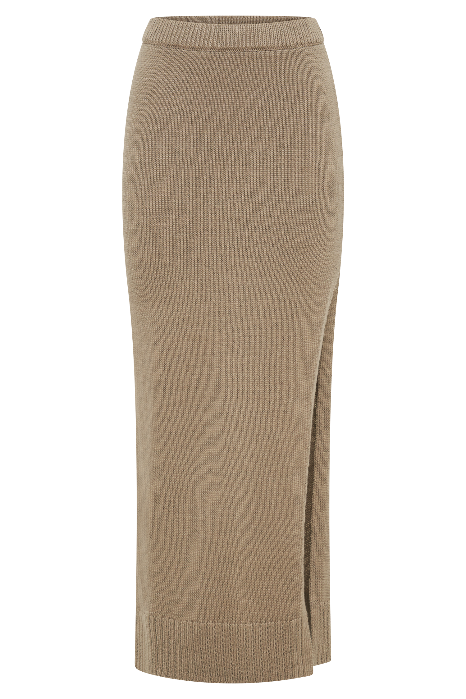 Brittany Knit Midi Skirt - Taupe #10