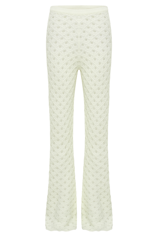 Santana Crochet Pants - Ivory