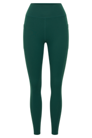 Briar V Back Leggings With Pockets - Green
