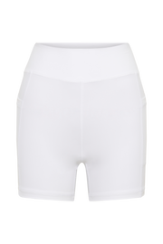 Martina Bike Shorts With Pocket - White