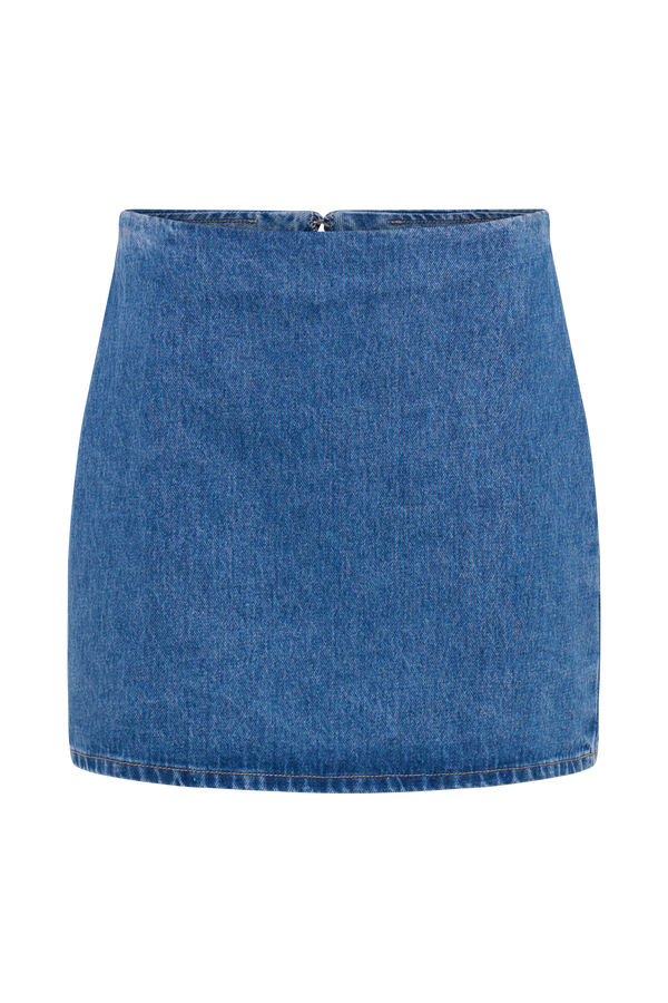 Ellie Denim Mini Skirt - 70's Blue