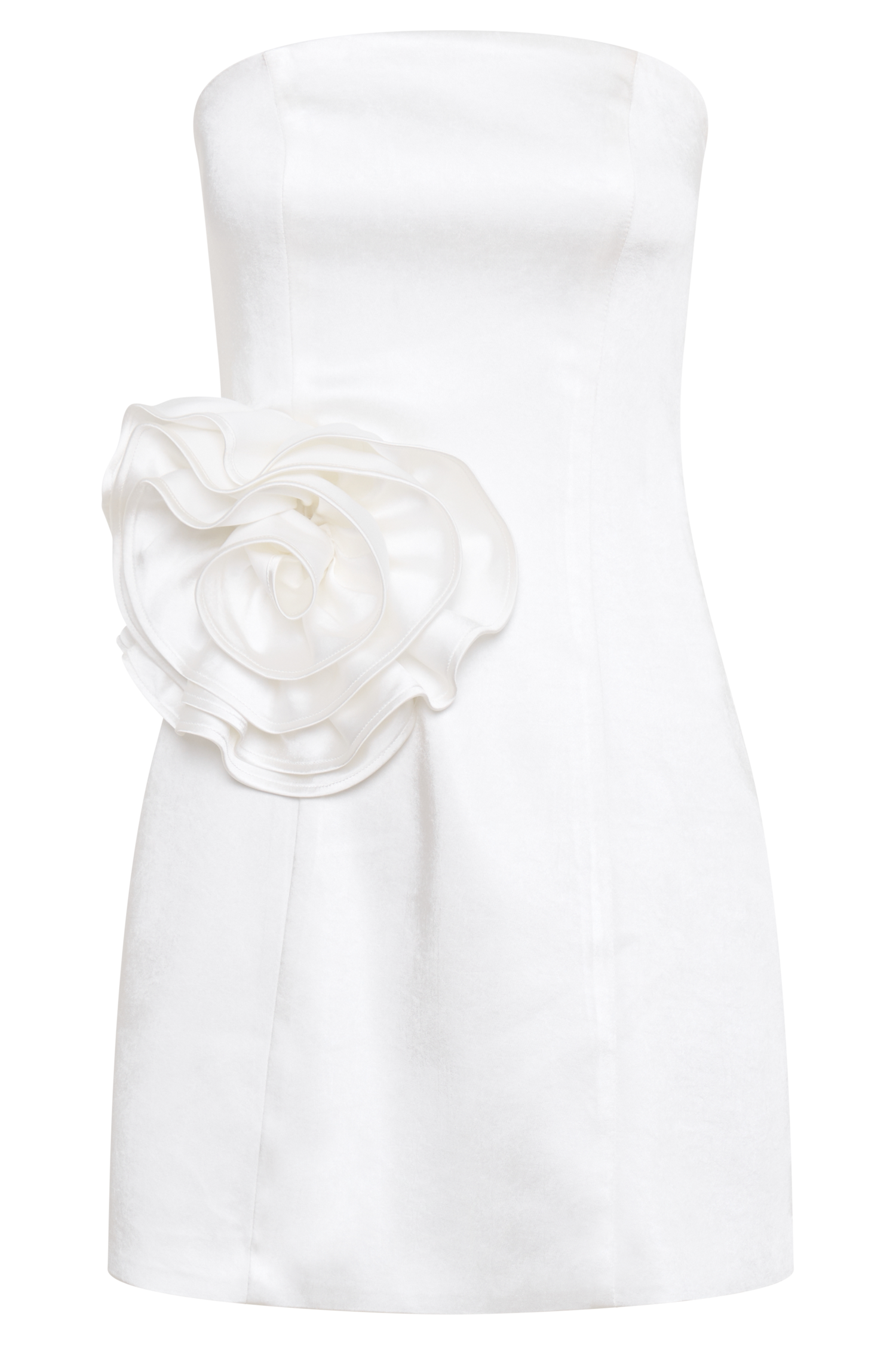 sachin and babi light blue dress Bluebell Strapless Lace Midi Dress In White