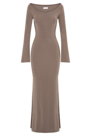 Millicent Slinky Long Sleeve Maxi Dress - Coco