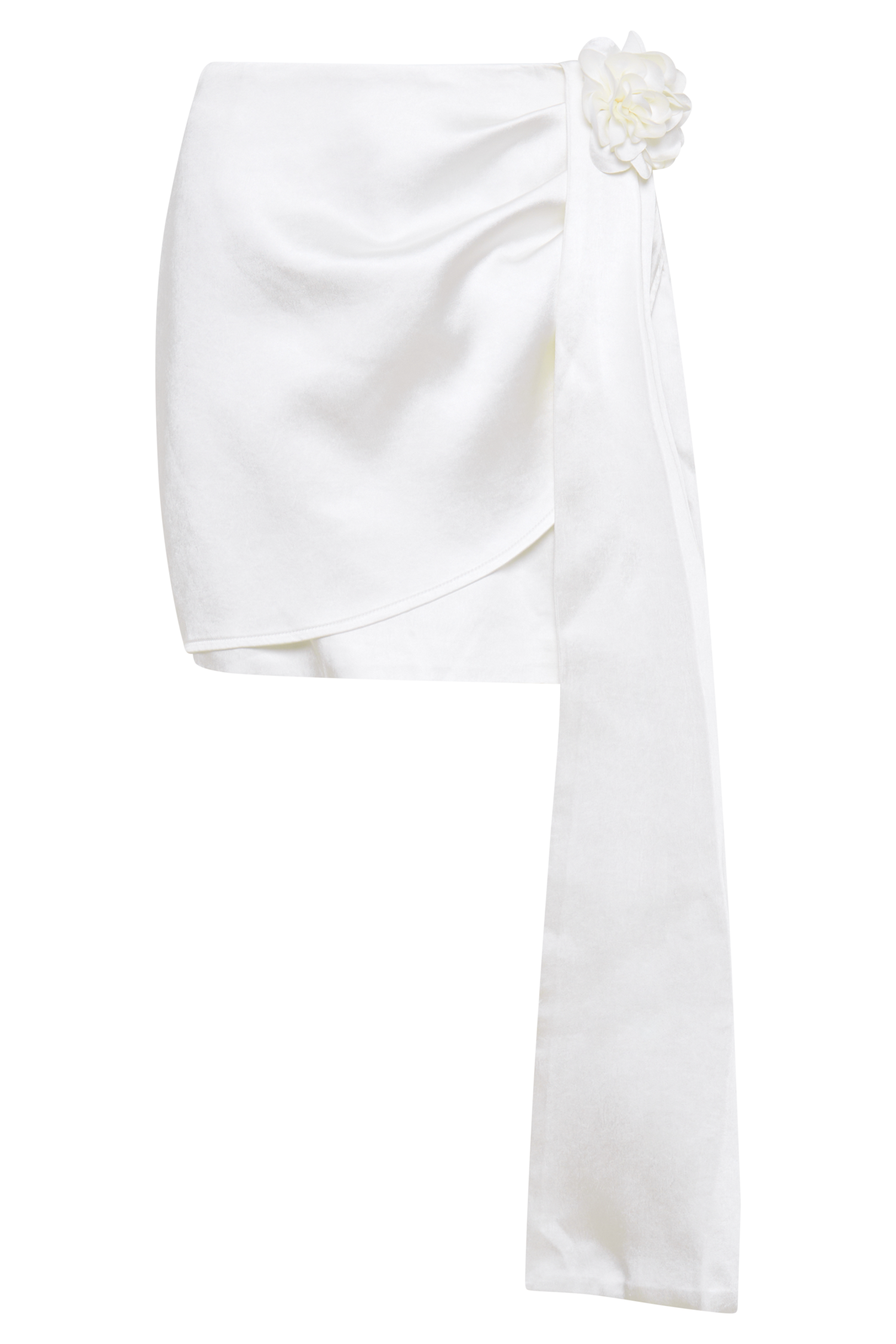 Margot Rose Mini Skirt - White | MESHKI