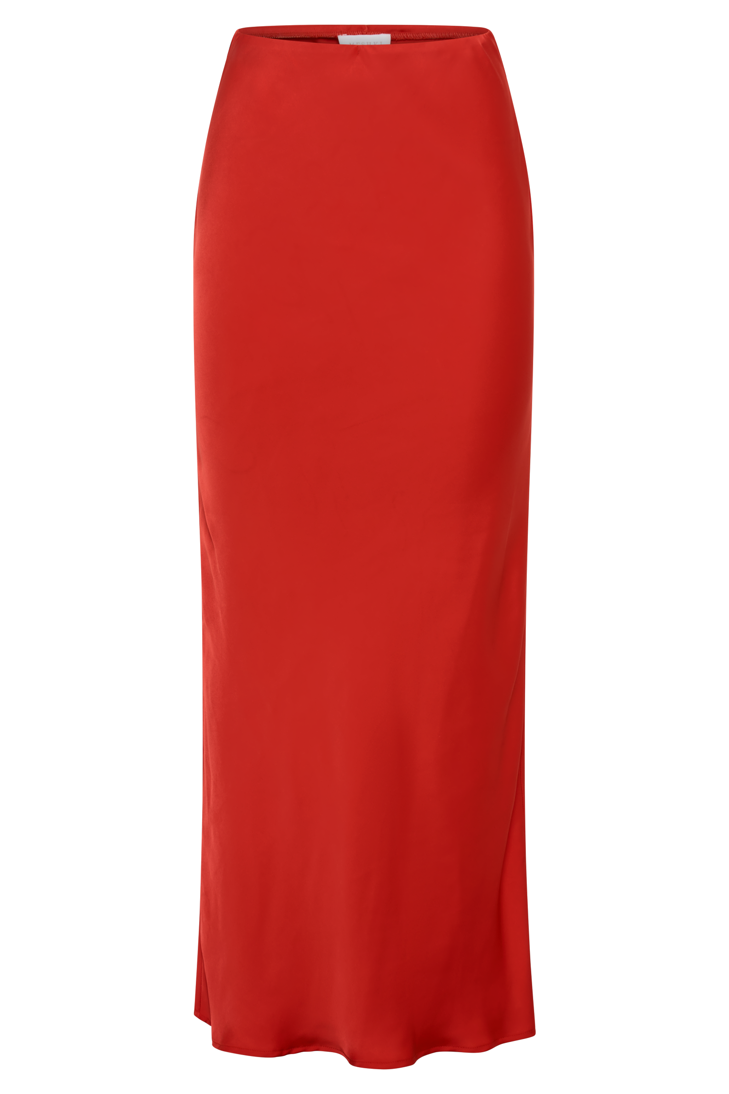 Violeta Satin Maxi Skirt - Red #9