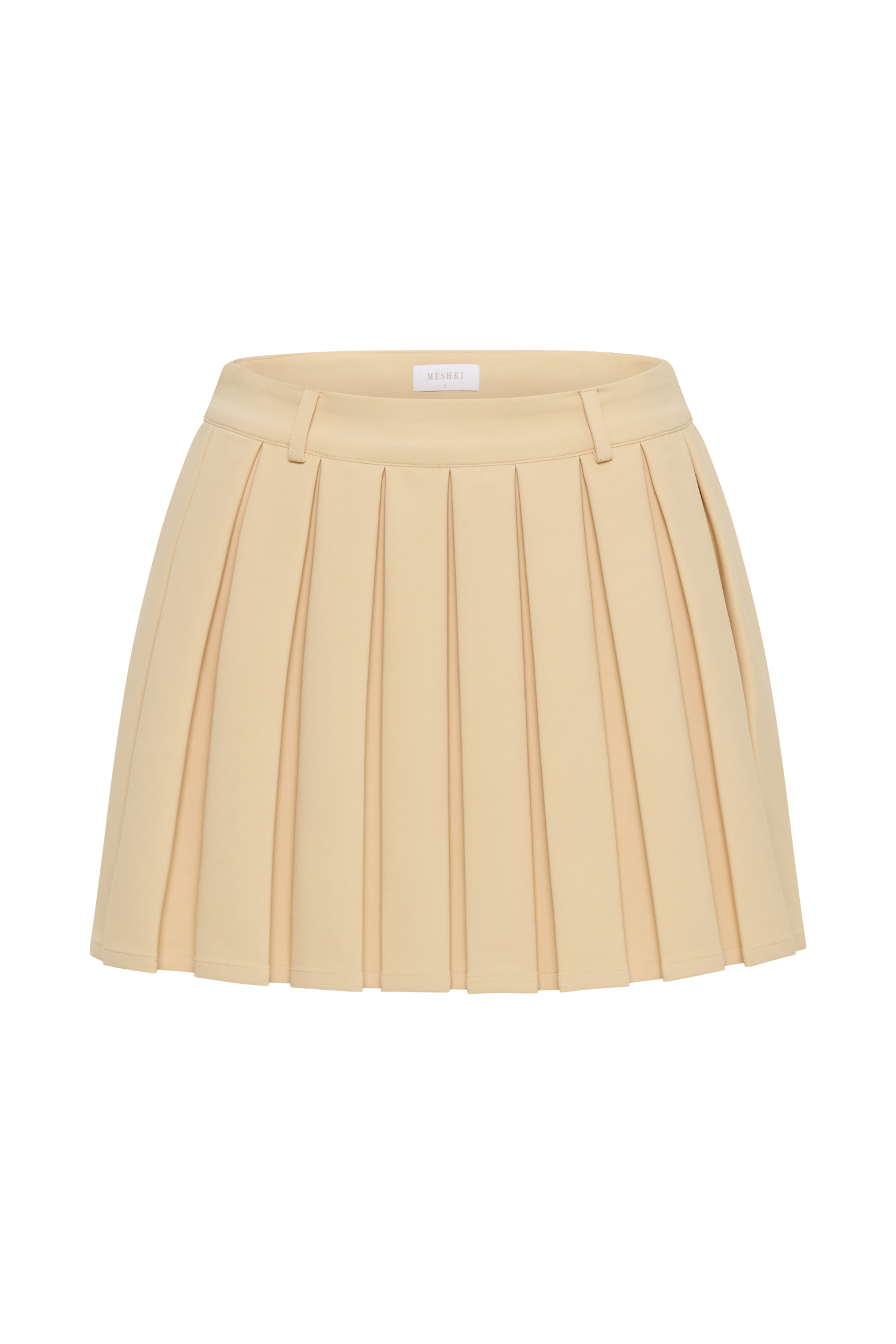 Mura Pleated Mini Skirt Peach MESHKI