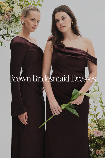 Brown Bridesmaids Dresses