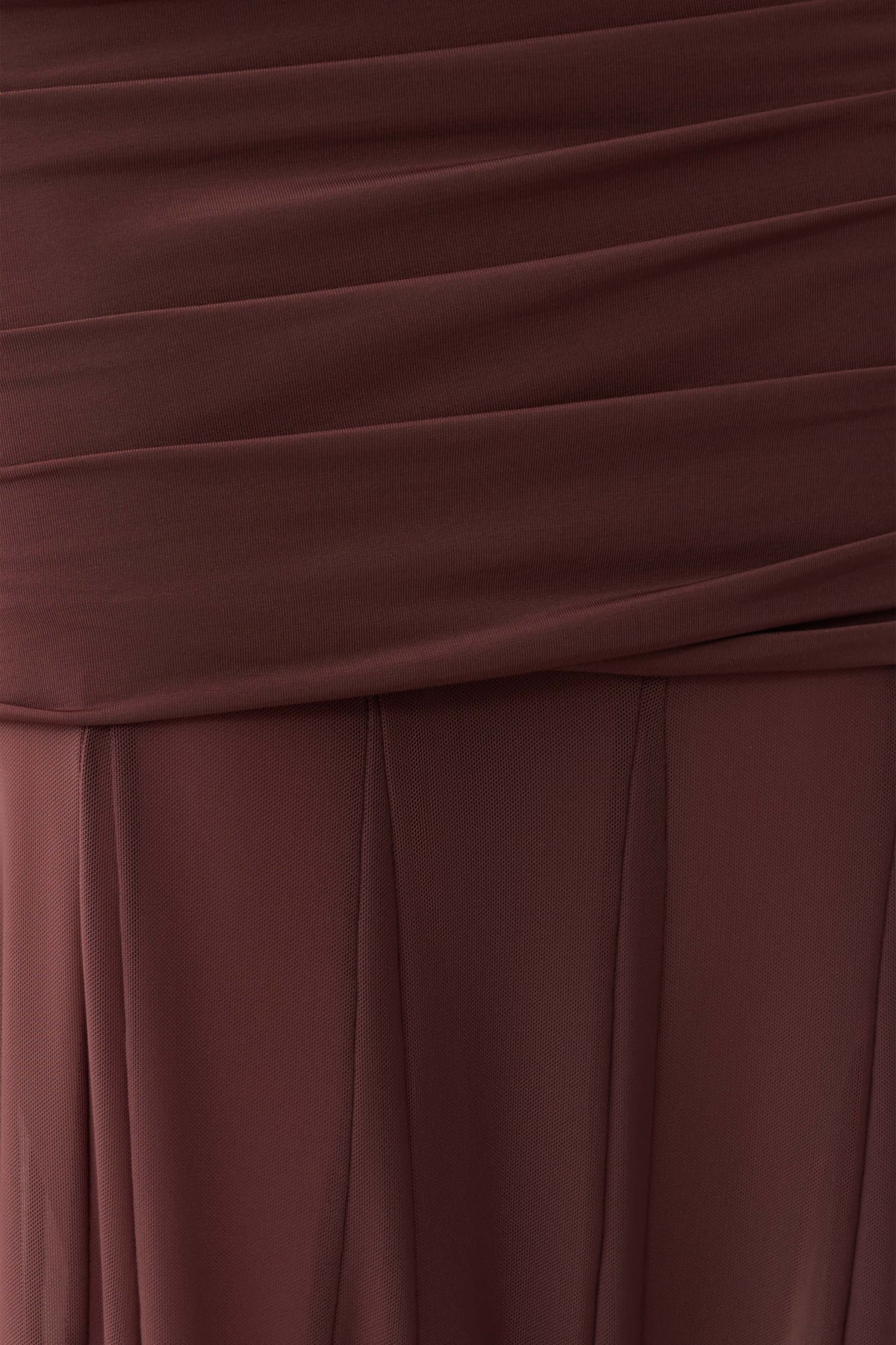 Jorja Draped Halter Slinky Maxi Dress - Chocolate