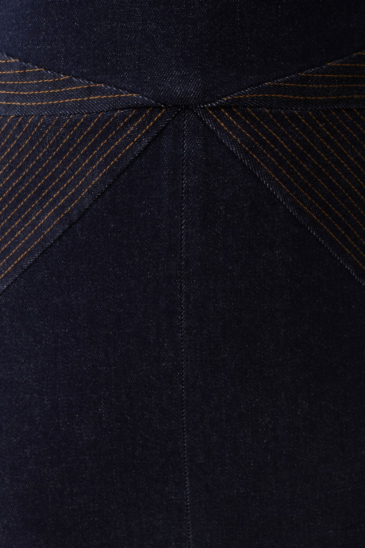 Kath Top Stitched Denim Midi Dress - Washed Indigo Blue #5