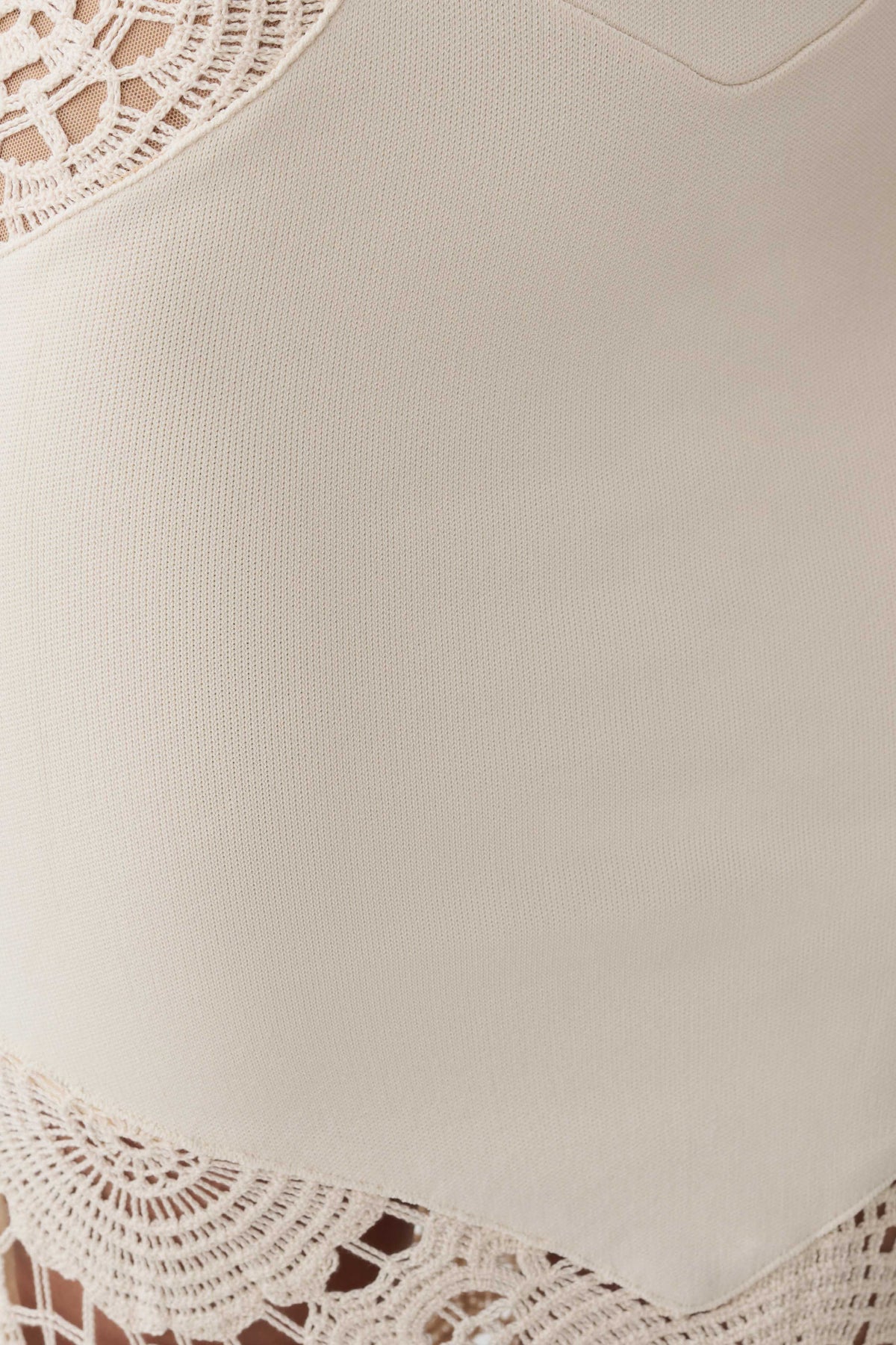 Clare Crochet Knit Maxi Dress - Ivory #6