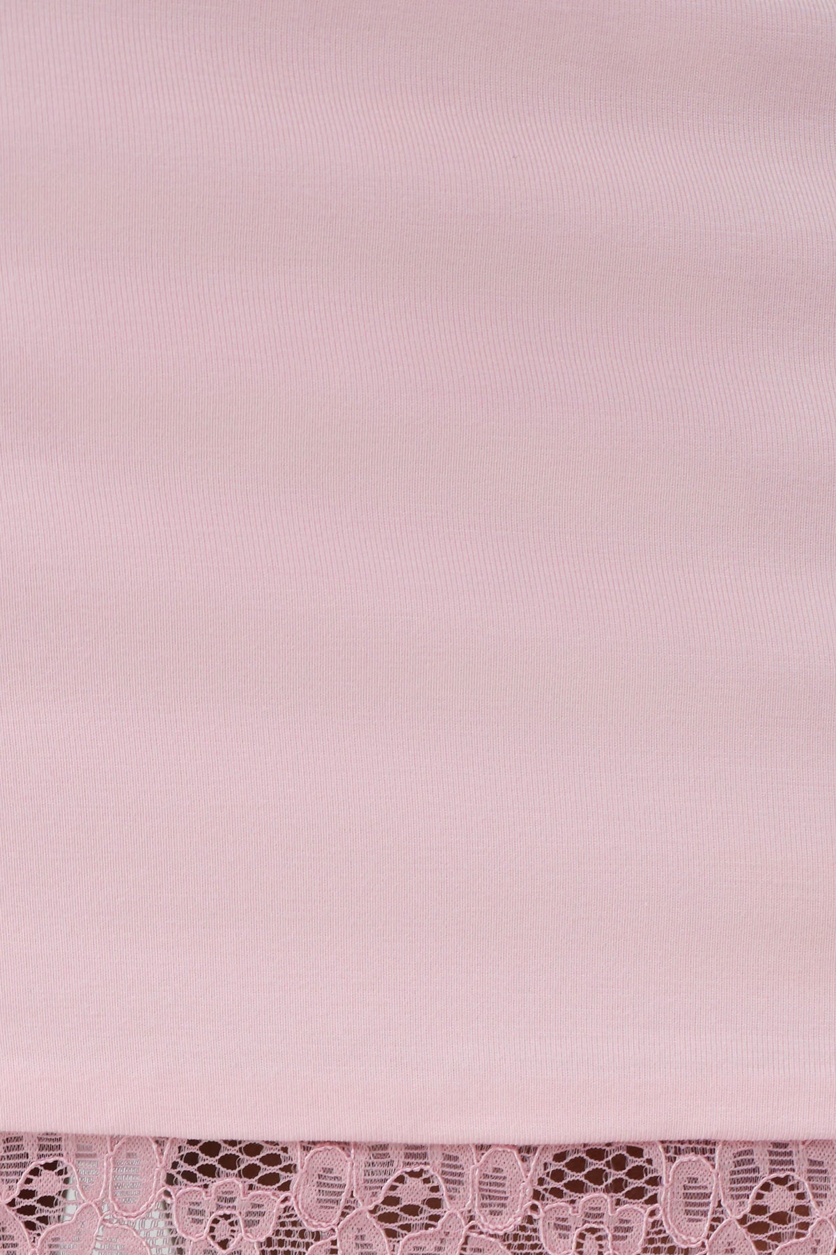 Althea Lace Trimmed Mini Dress - Pale Pink #5