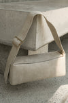 Maria Faux Suede Shoulder Bag - Stone