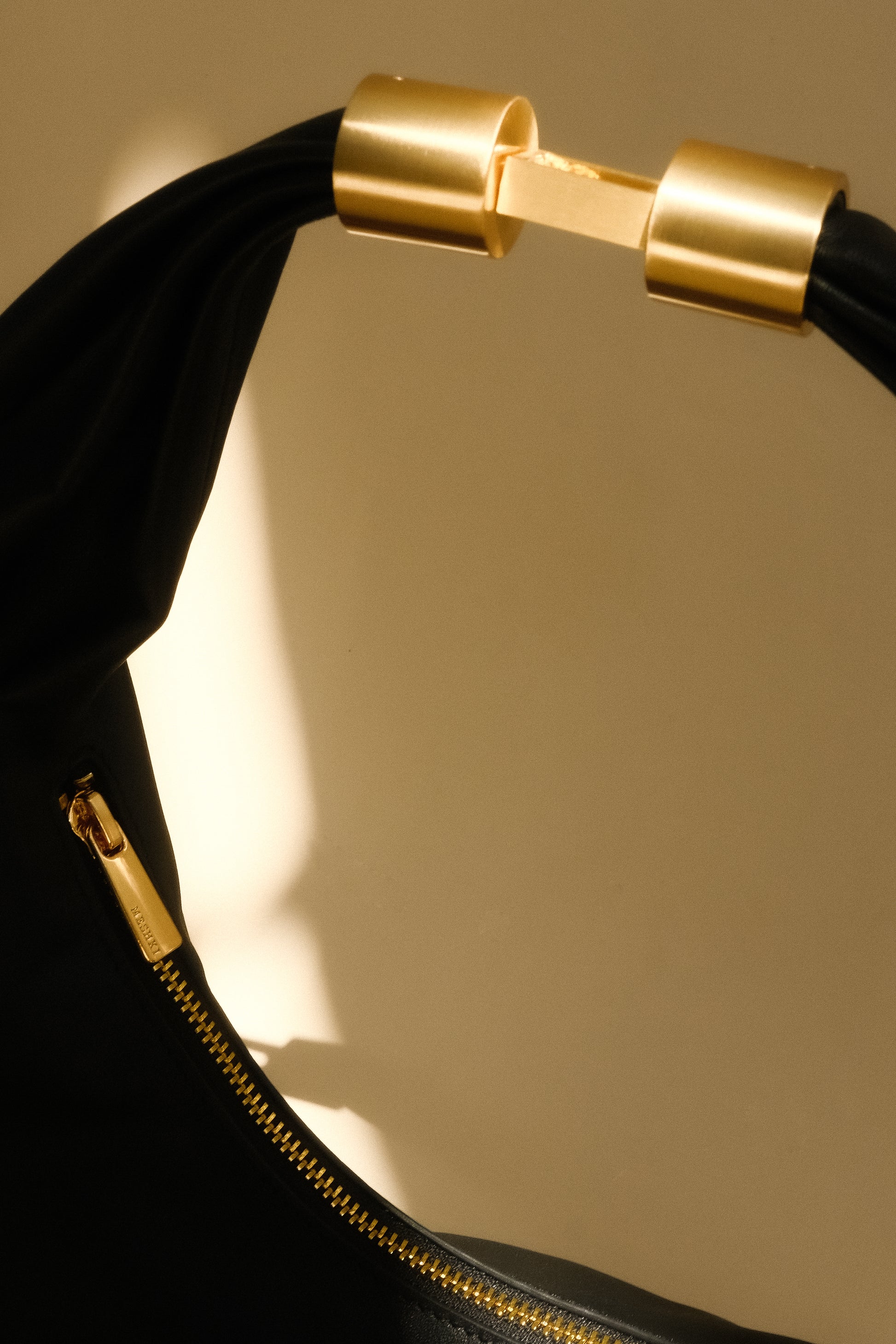 Bristol Croissant Leather Shoulder Bag - Black #3