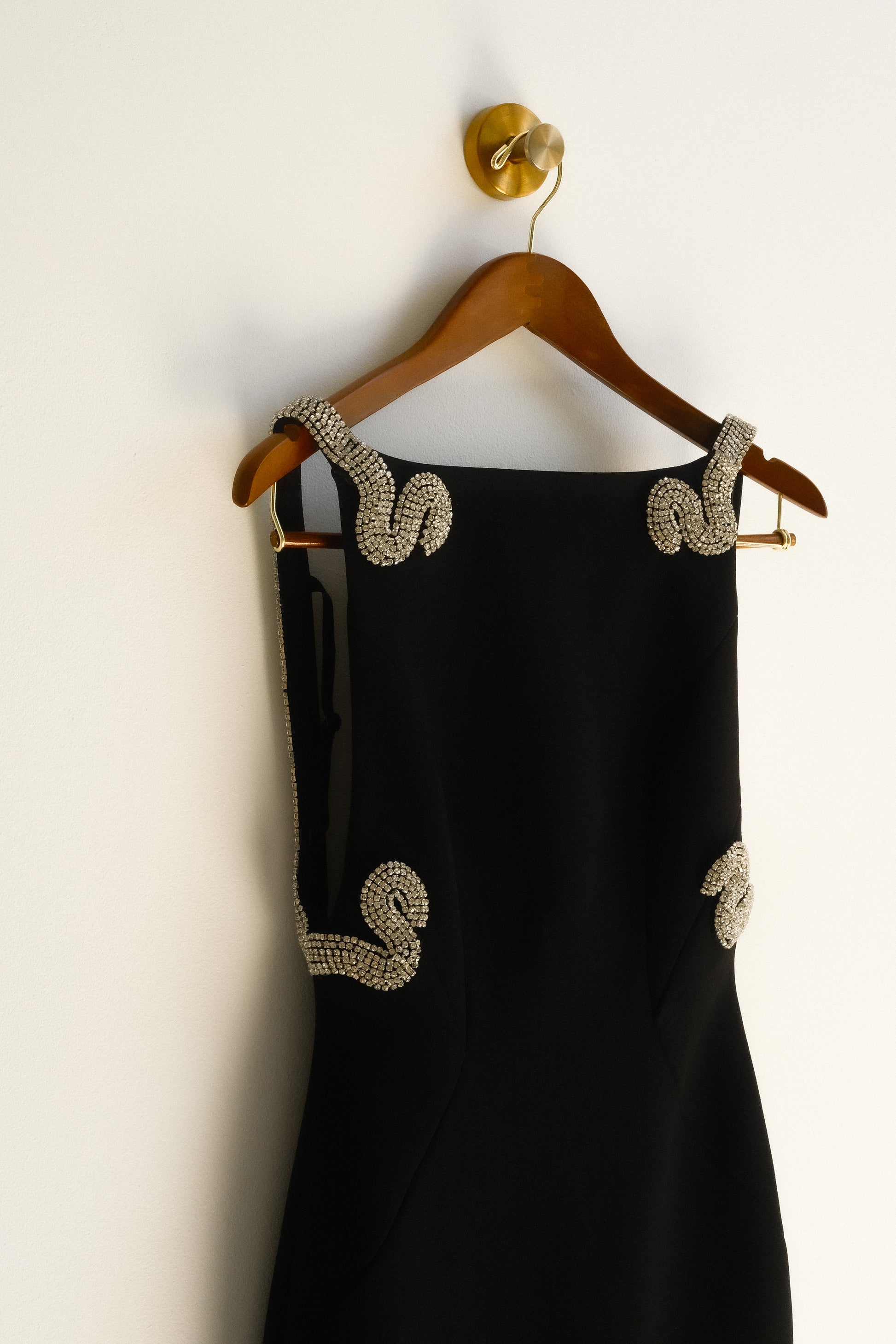 Lorde Embellished Crepe Maxi Dress - Black #11