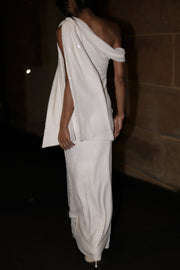 Catarina Sequin Maxi Dress - White