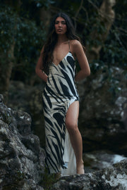 Emmanuela Printed Maxi Dress - Abstract Print