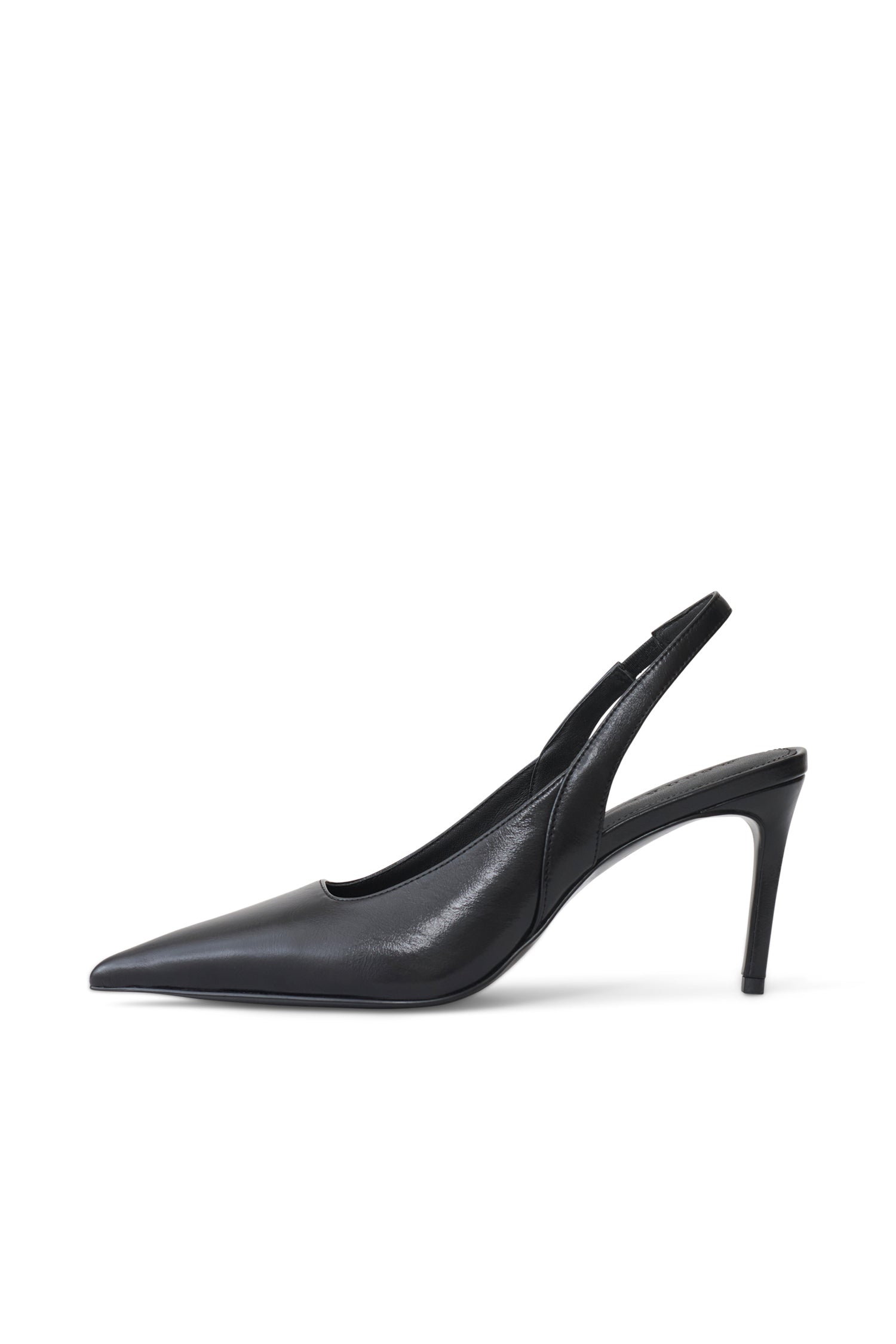 Samar Pointed Sling Back Heels - Black #3
