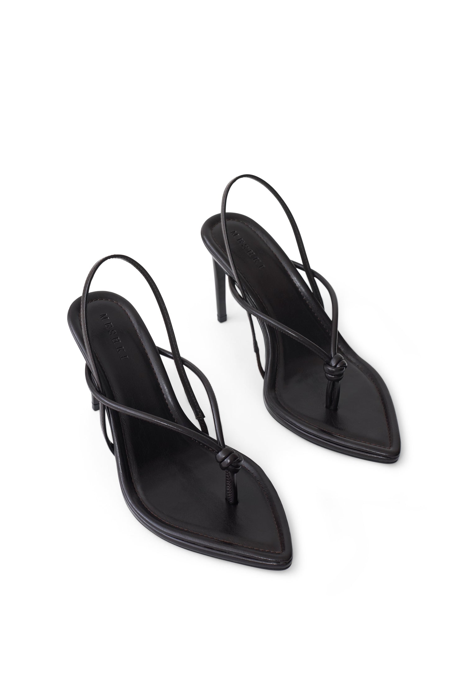 Nikkie Knot Sling Back Heel - Chocolate #5