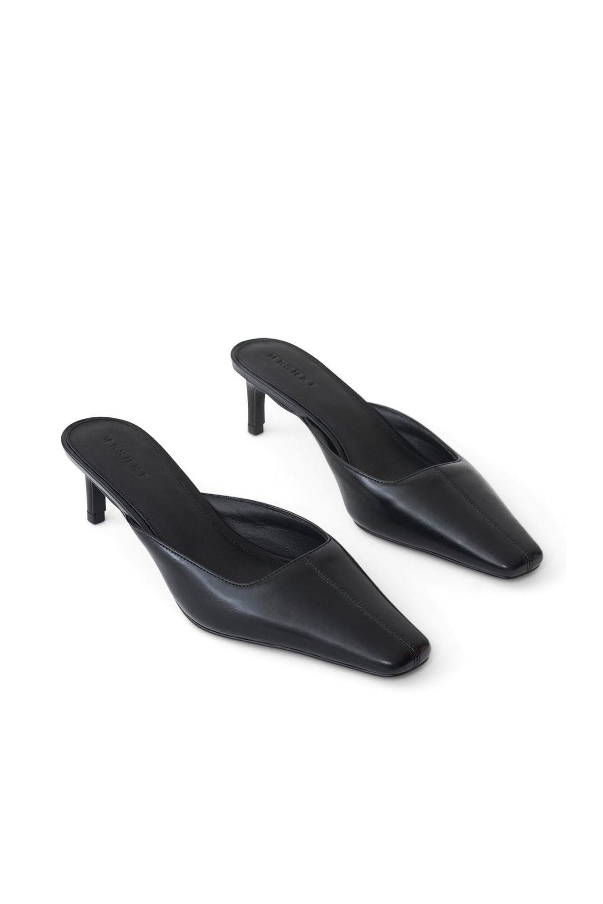 Stevie Pointed Square Toe Mule - Black