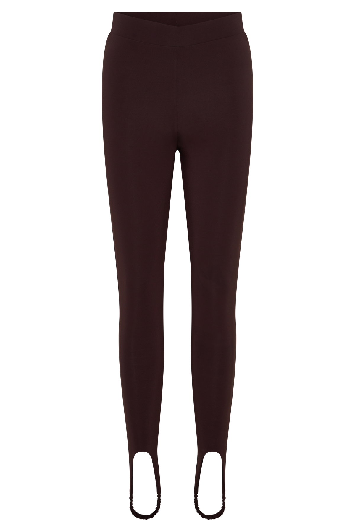 Almira Jersey Stirrup Leggings - Chocolate #9