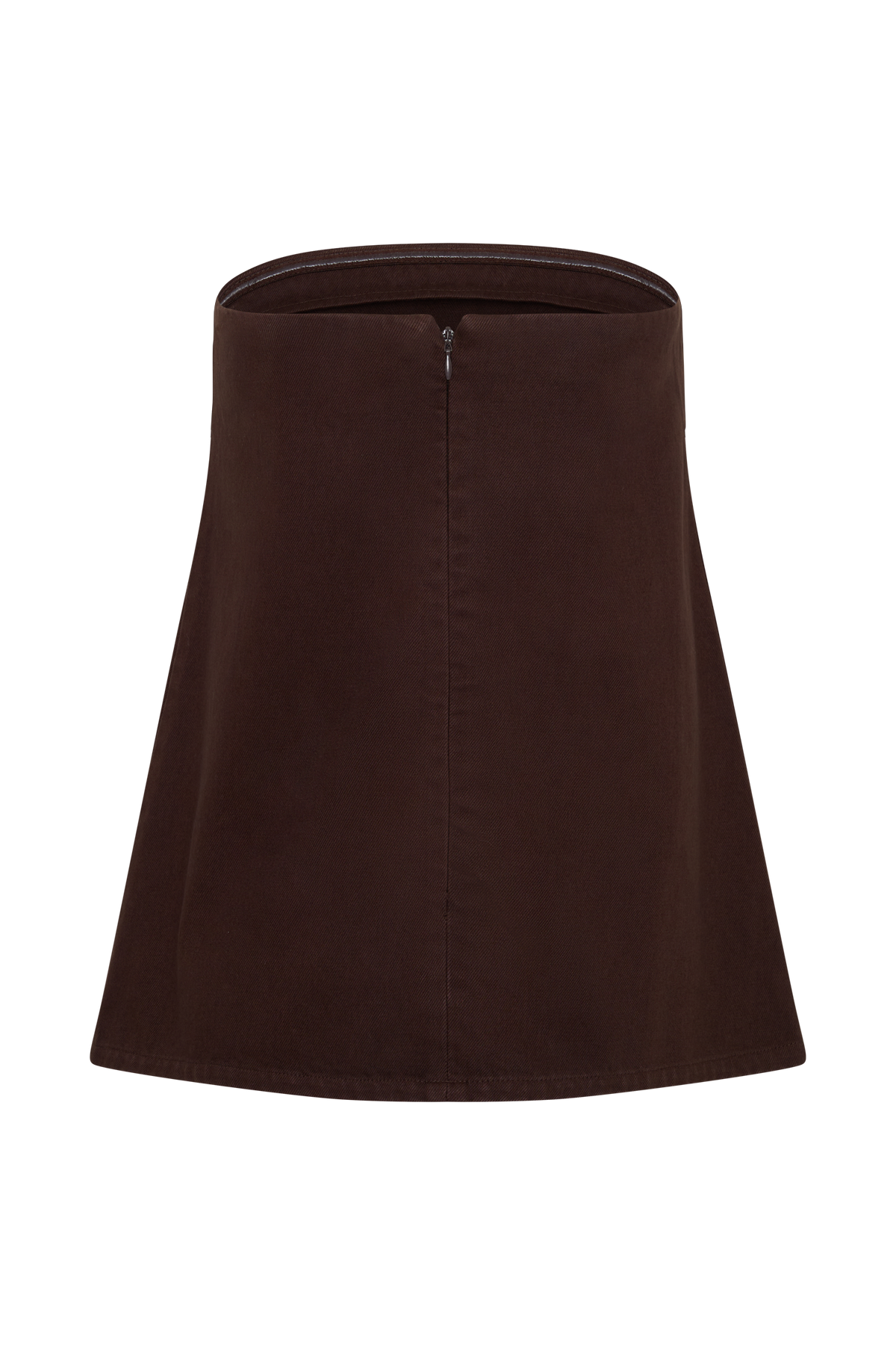 Anamarie Denim Strapless Top - Chocolate