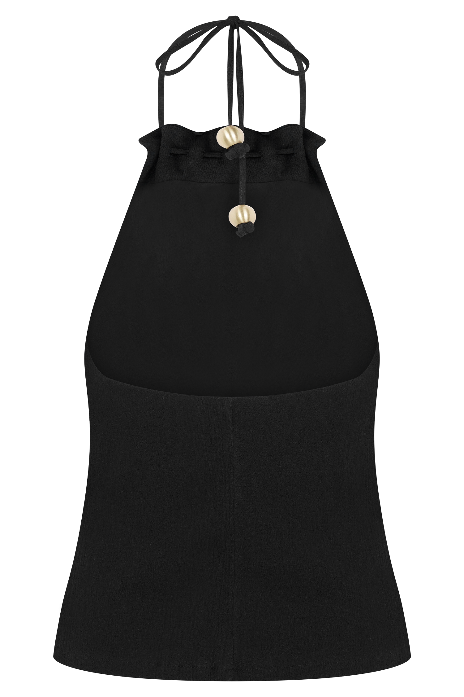 Abeda Cotton Top With Hardware - Black #5