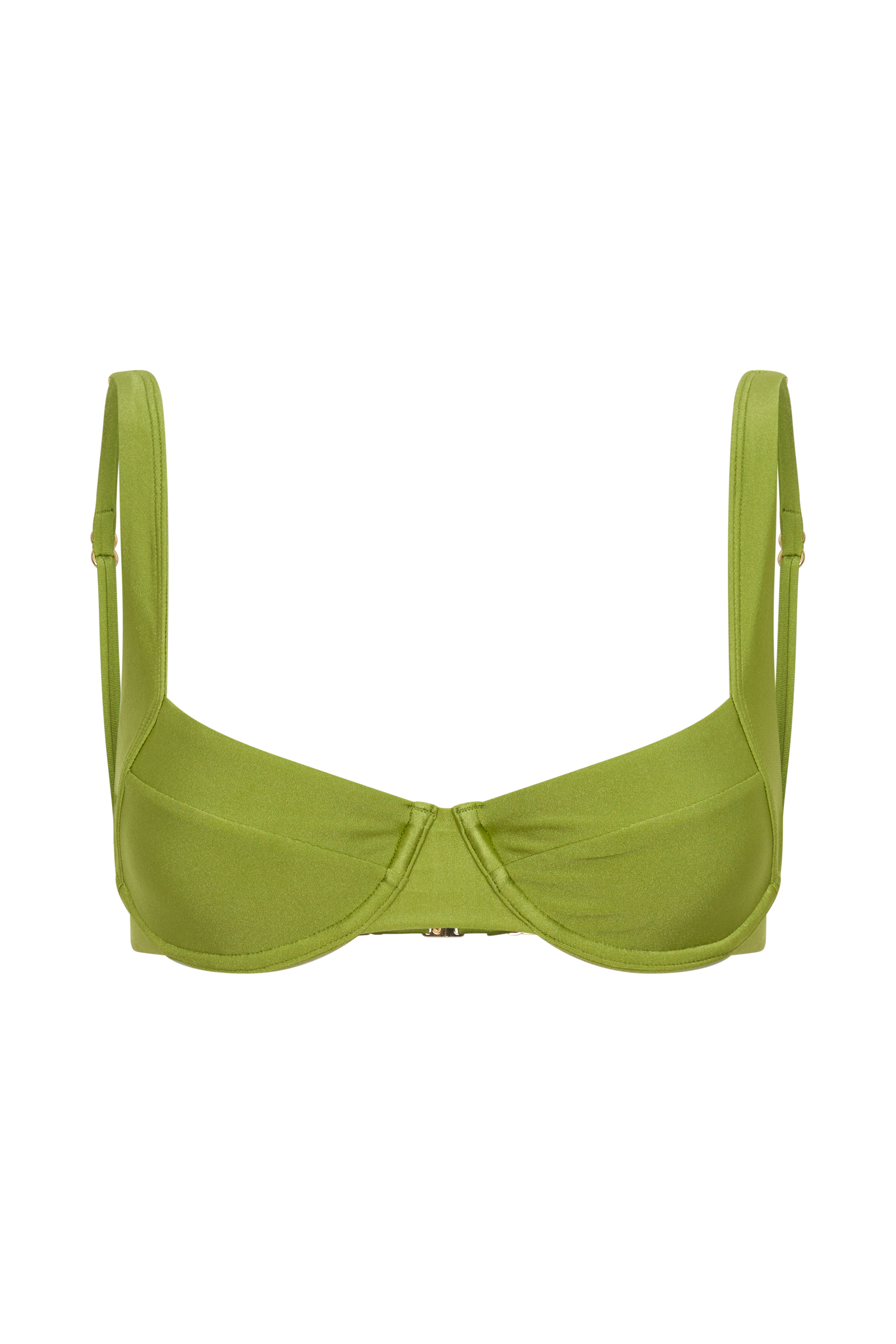 Abra Underwire Apex Bikini Top - Green #13