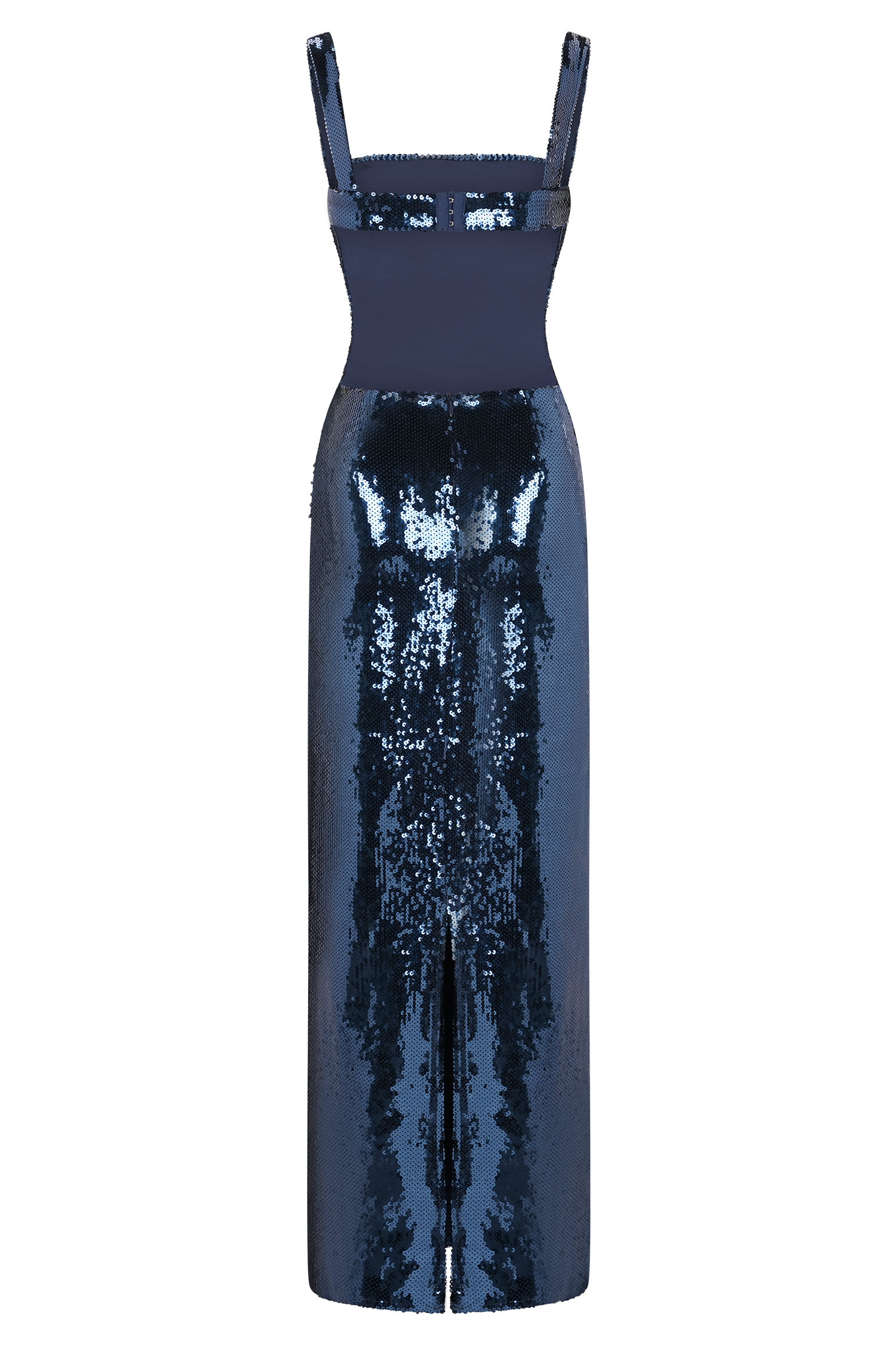 Adoria Sequin Cut Out Maxi Dress - Navy #10