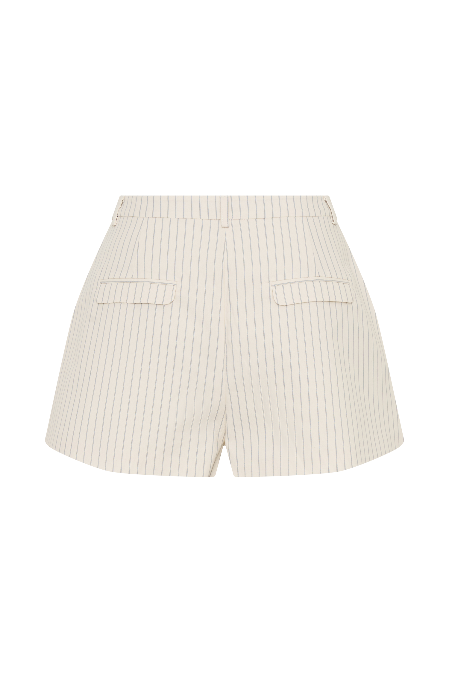 Alina Pintuck Cotton Shorts - Stripe #7