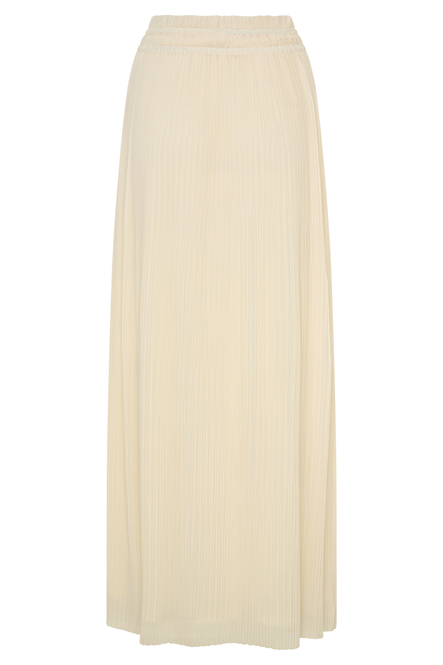 Amaris Gathered Plisse Maxi Skirt - Lemon #8