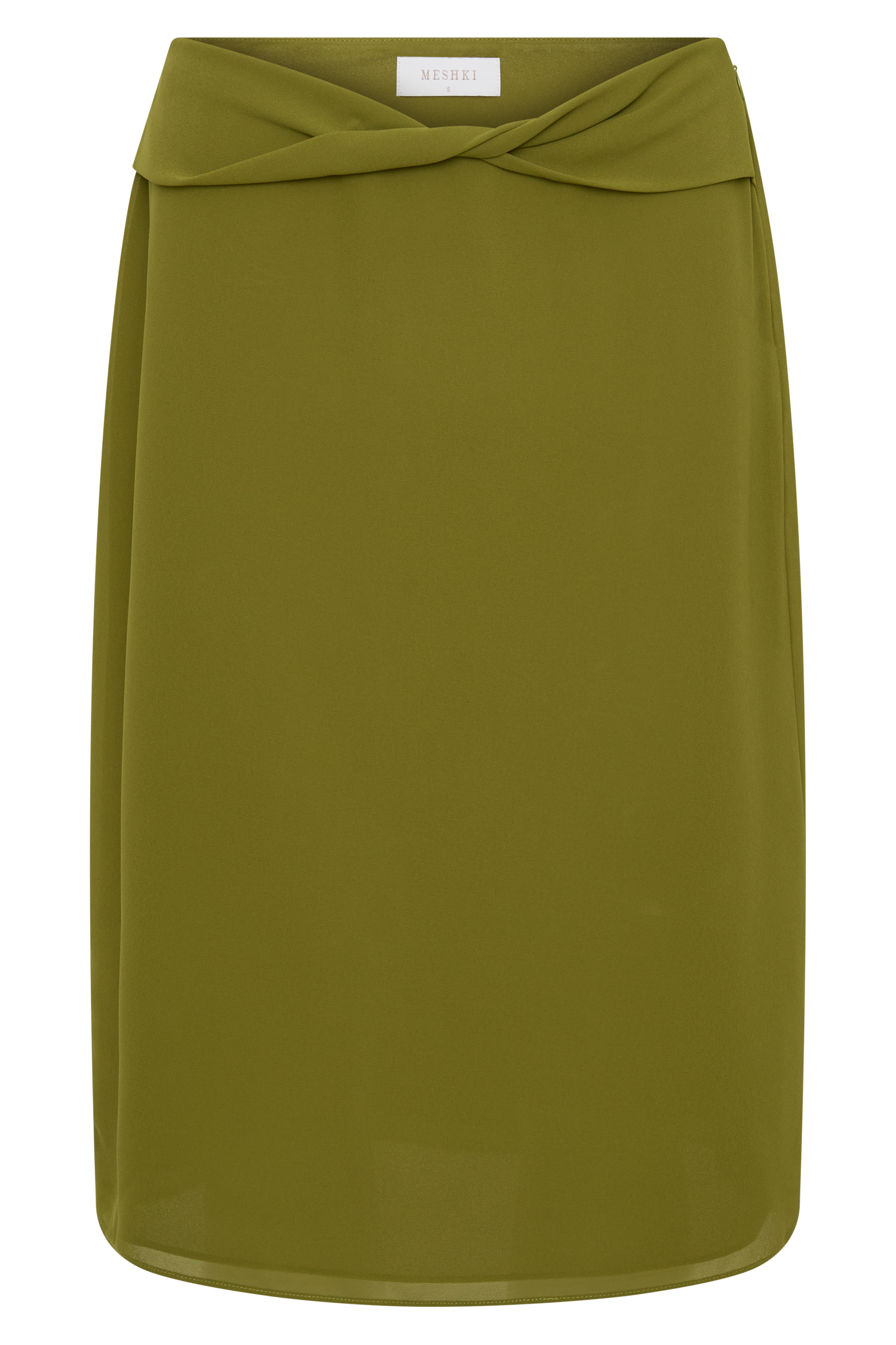 Amelia Chiffon Midi Skirt - Green #9
