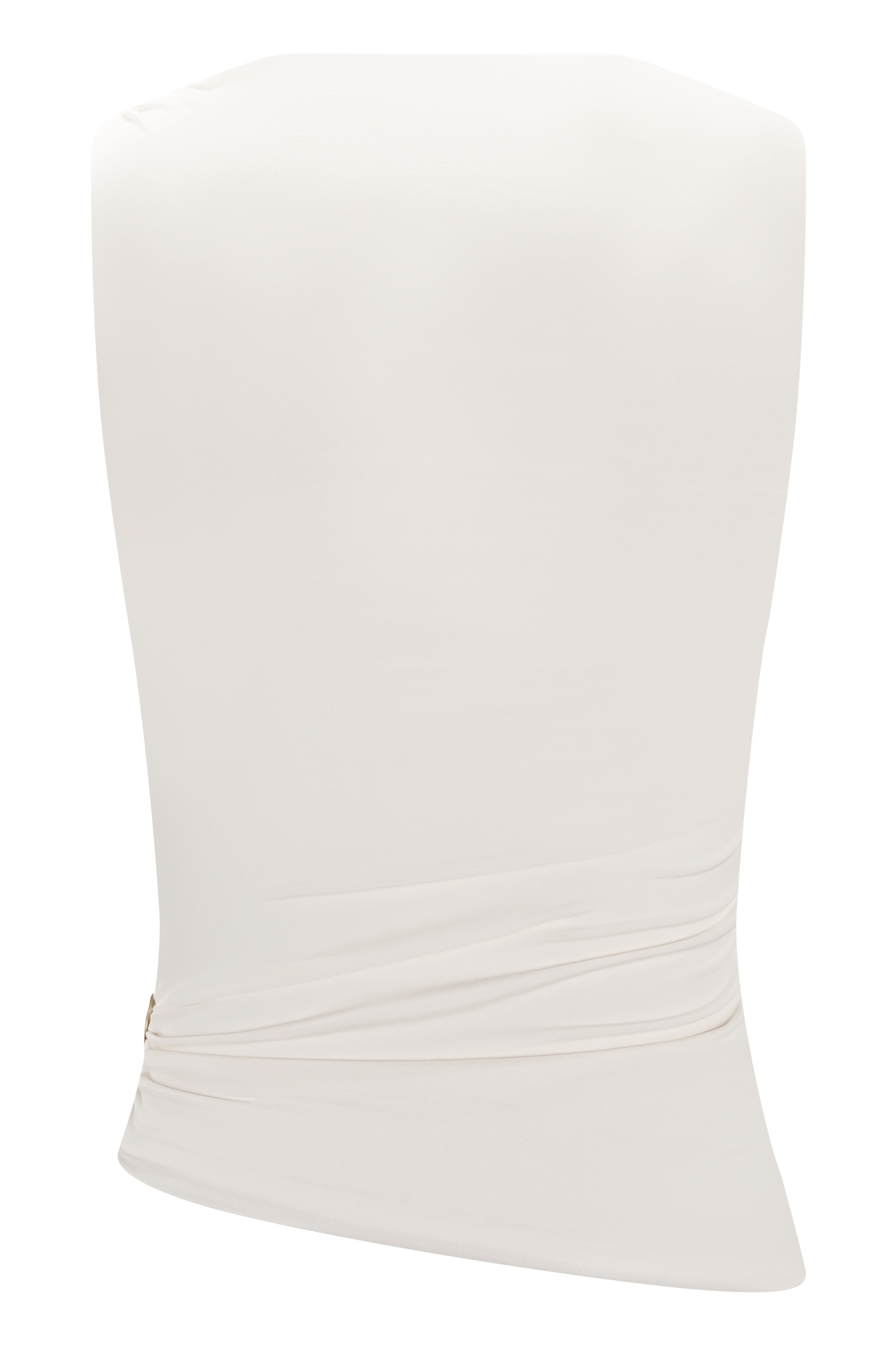 Amia Slinky Sleeveless Top With Hardware - Ivory #8