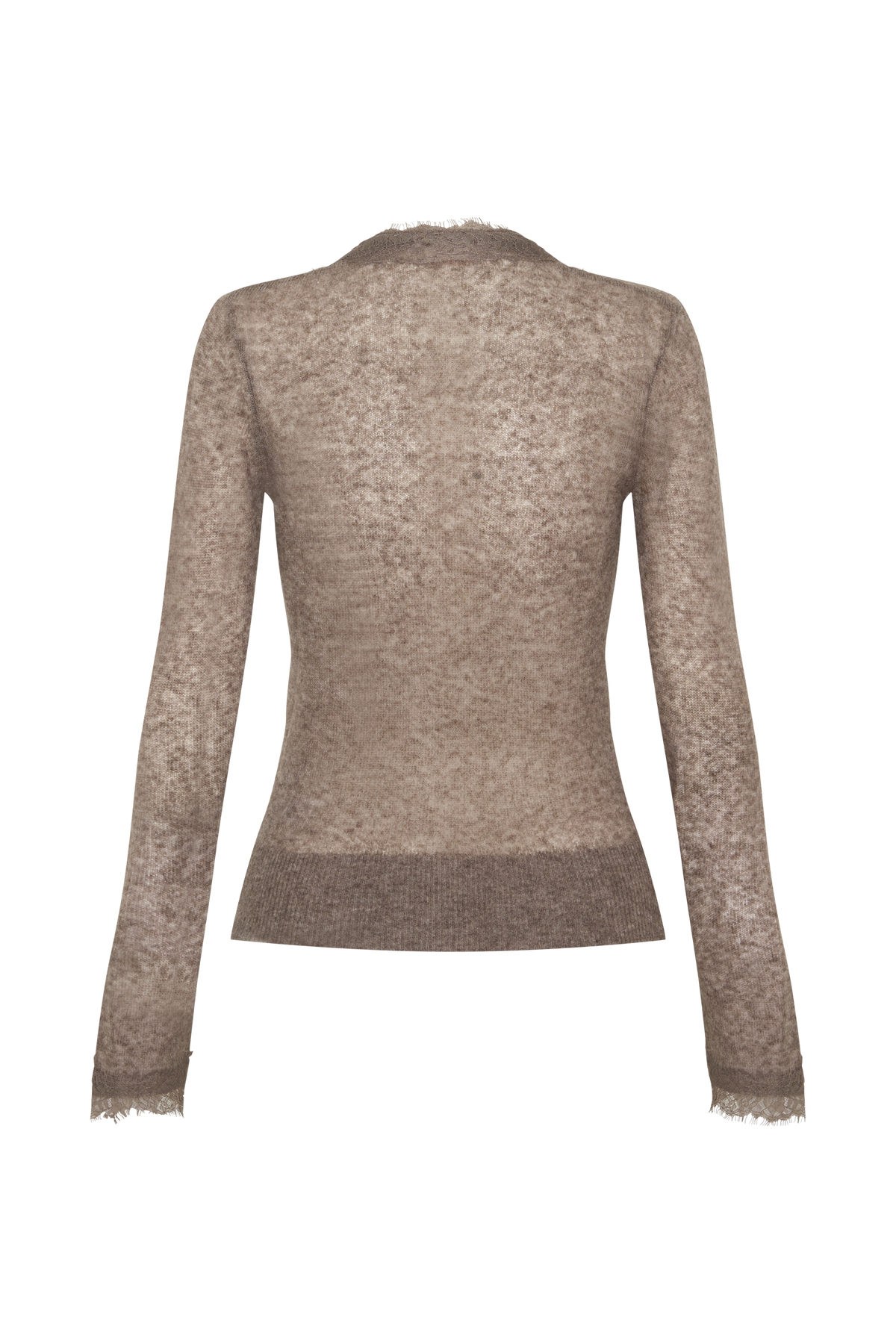Amrita Lace Knit Cardigan - Oatmeal #7