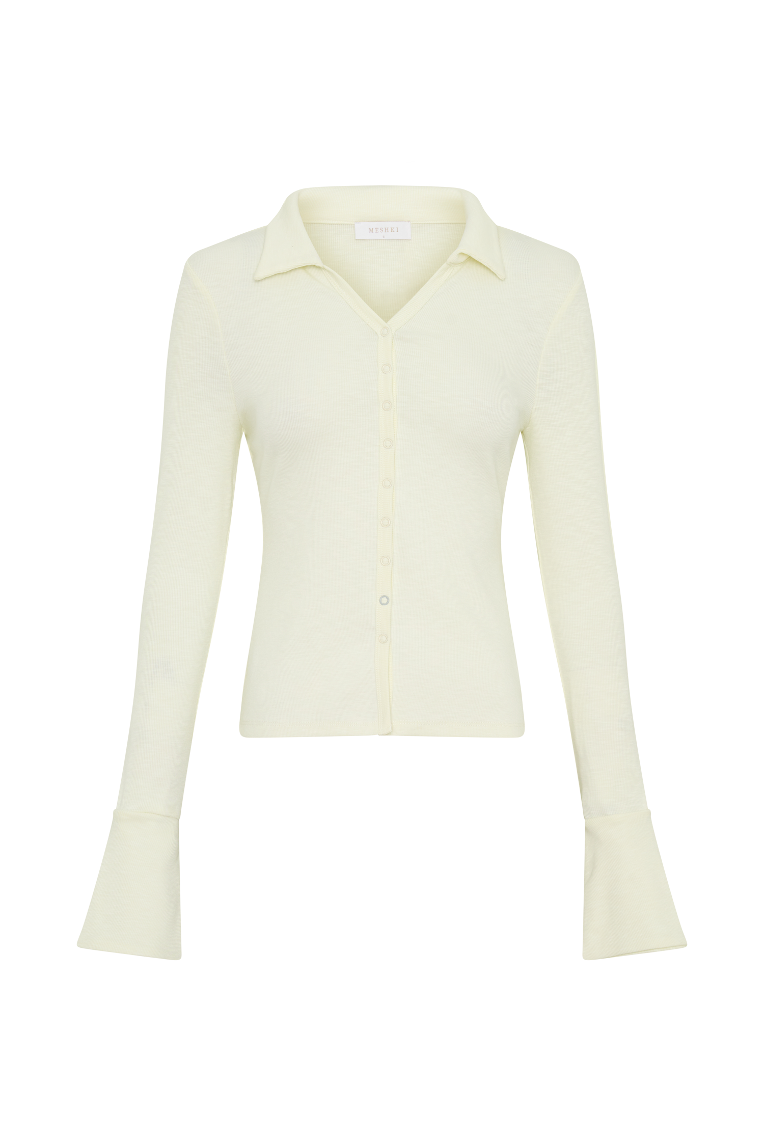 Analisa Button Down Long Sleeve Top - Ivory #8