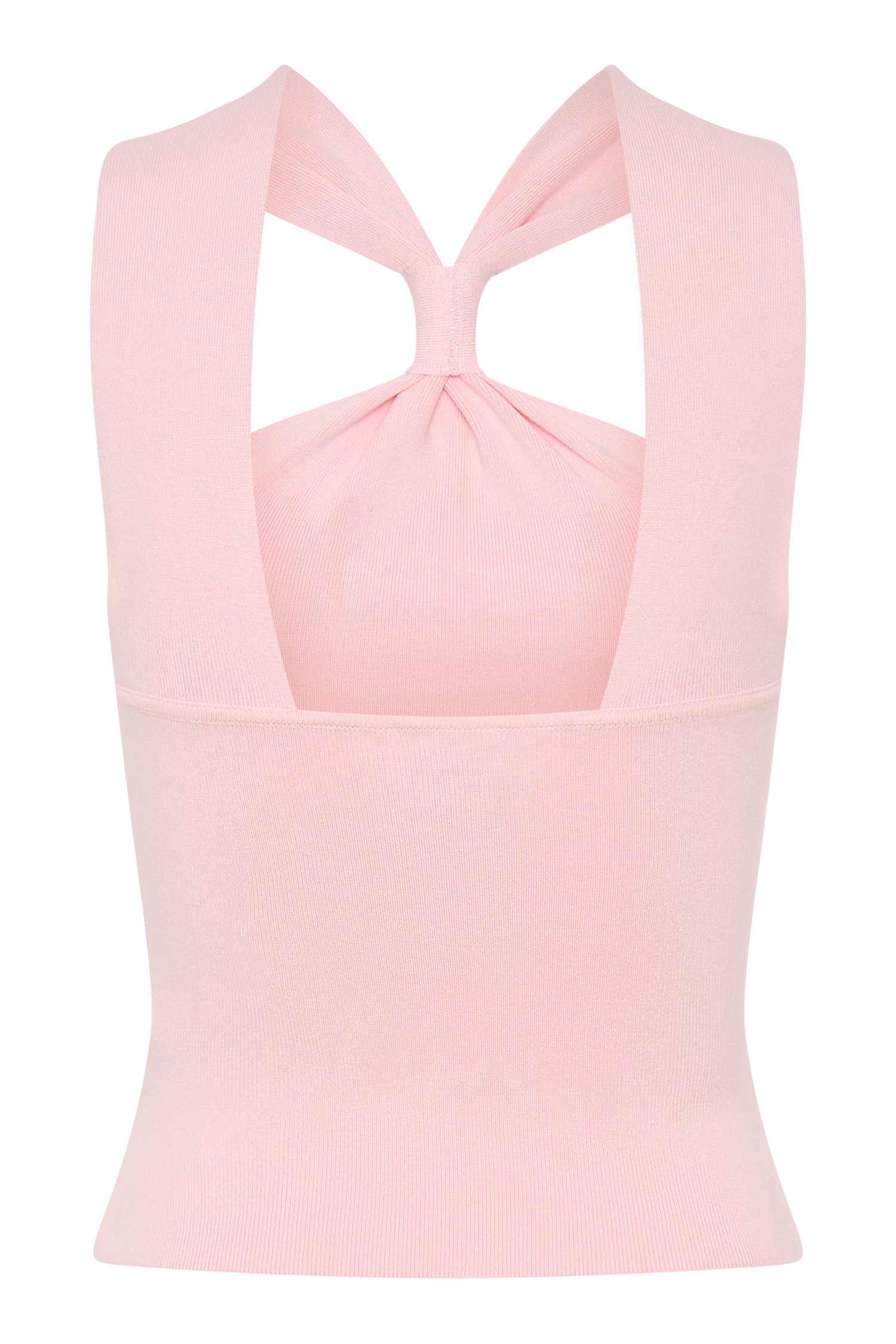 Angelika Twist Front Knit Top - Baby Pink #8