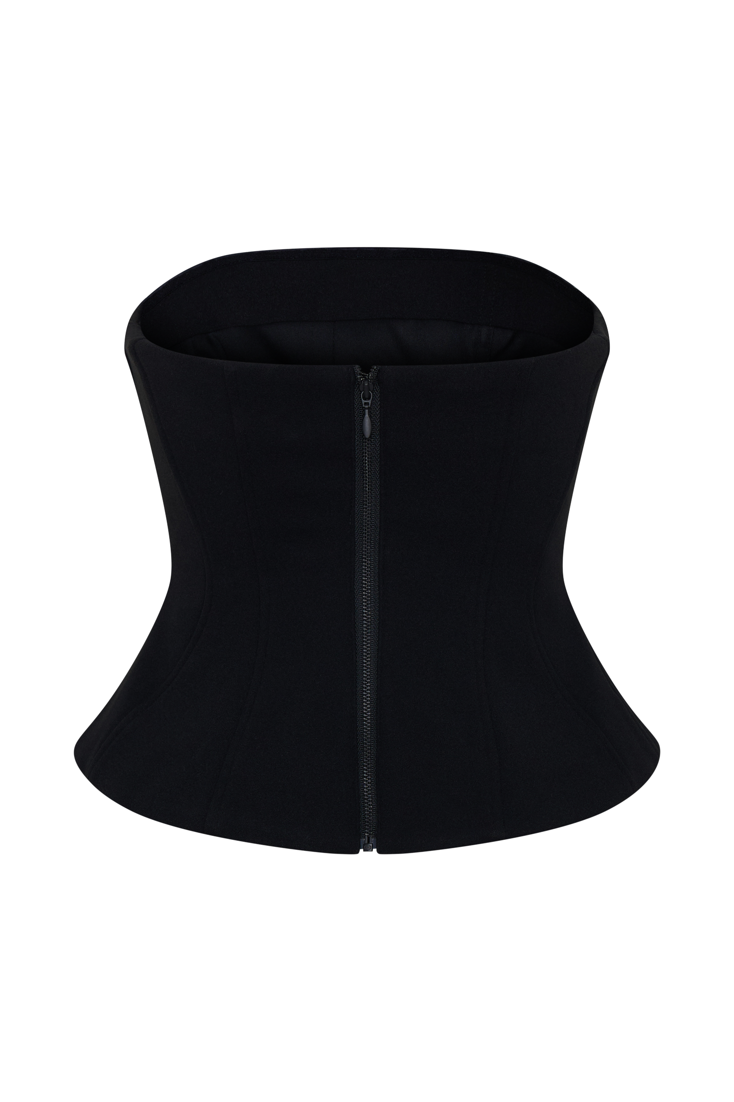 Arla Button Up Corset Top - Black #8