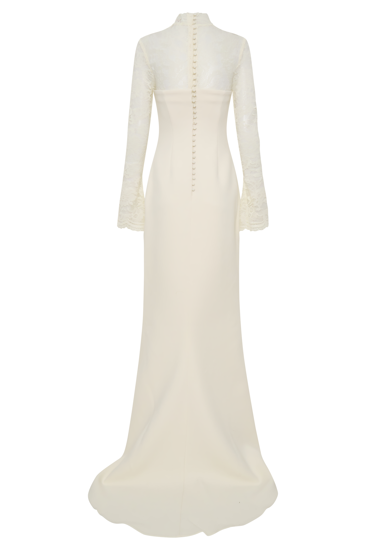 long sleeve ivory maxi dress Aurelie Lace - Reactions to the lady Dress size:18 Collection: REdraft AUGUST 24