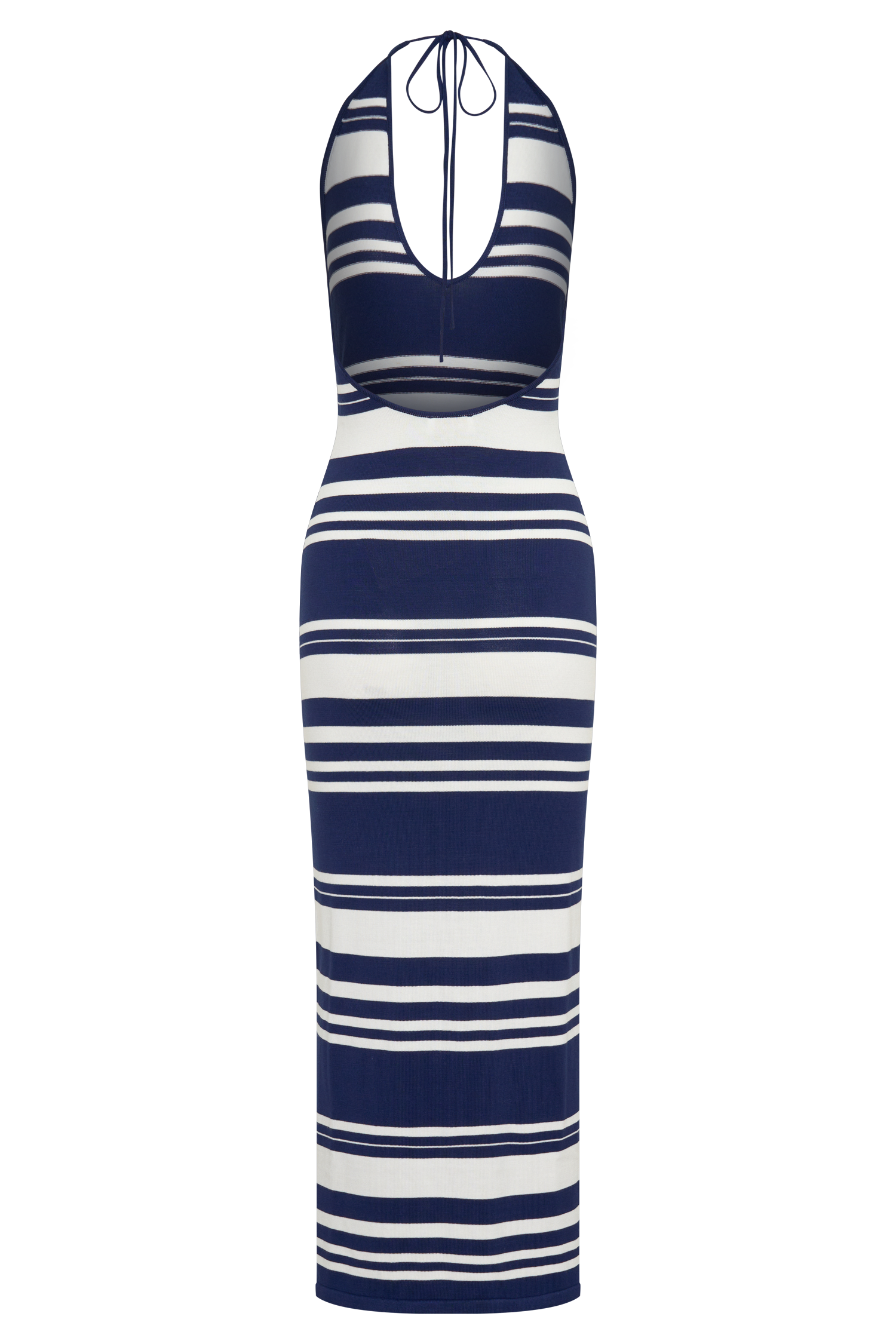 Brienne Stripe Midi Dress - Navy/Ivory #8