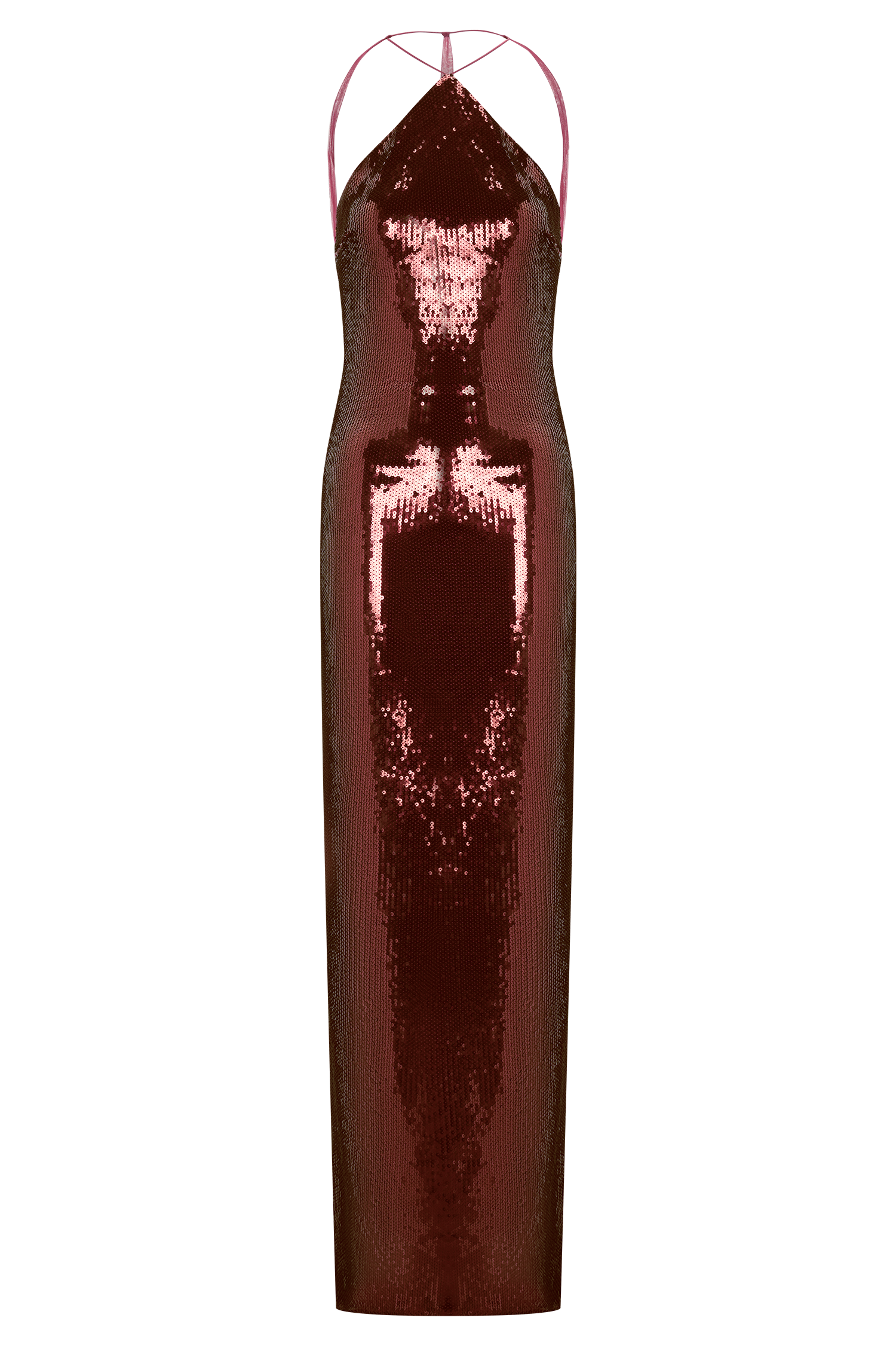 Baldwin Sequin Cut Out Maxi Dress - Mahogany #8